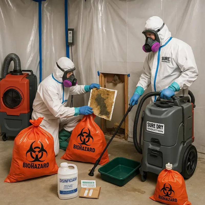 Contaminated Water Handling Protocols process in Marshall, NC